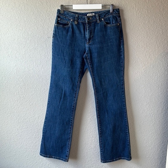 MICHAEL Michael Kors Boot Cut Mid Rise Jeans Size 8 - Picture 1 of 14